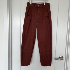 Everlane Utility Barrel Trousers Rosewood 00R